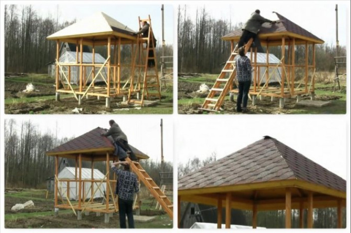 Проект четырёхскатной крыши