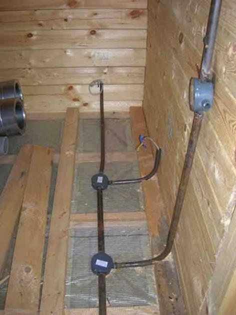 Виды электропроводки в деревянном доме