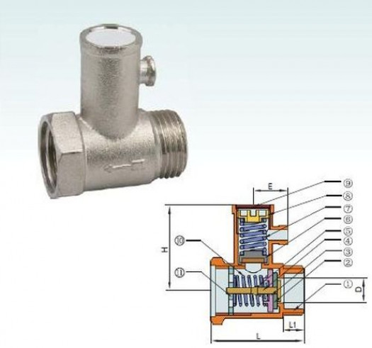 Как установить предохранительный клапан на накопительный водонагреватель?