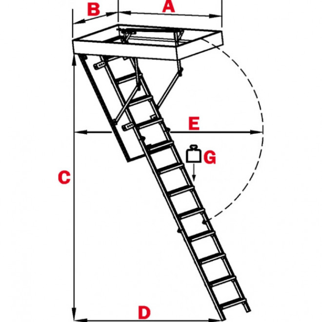 Самостоятельная установка чердачной лестницы