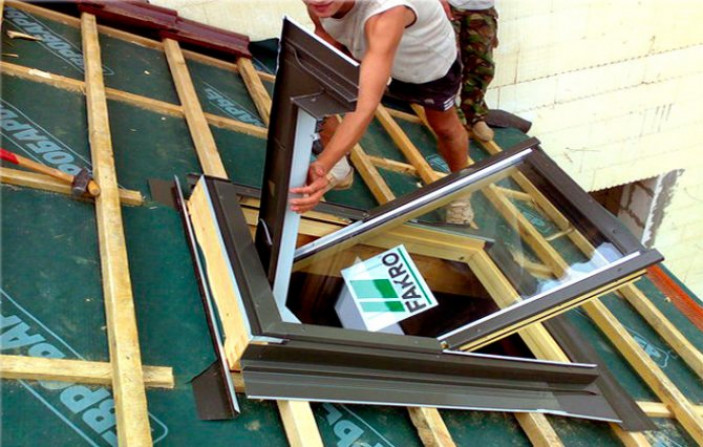 Подготовка крыши к установке окна