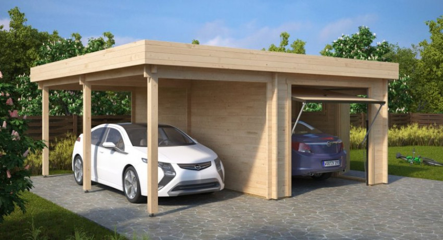 Каркасный гараж из бруса: надежная защита вашей машины