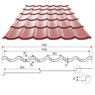 Методика расчета металлочерепицы на двухскатную крышу