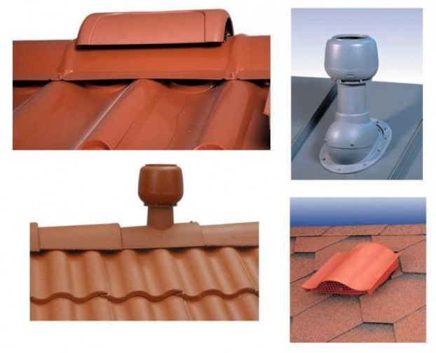 Виды вентиляционных выходов для крыши и их устройство