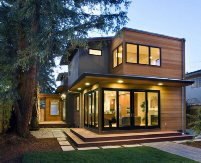 Как сделать плоскую крышу квадратного дома?