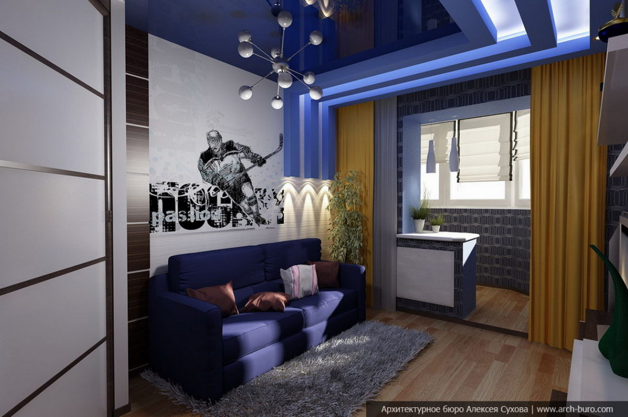Дизайн комнаты подростка с балконом: топ интересных идей