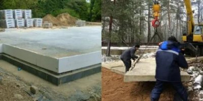 Устройство фундамента из дорожных плит — Всё о бетоне
