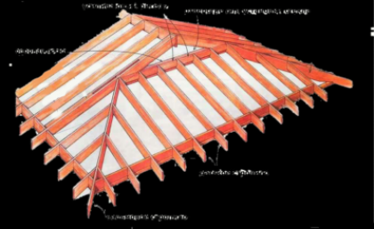 Стропильная система вальмовой крыши
