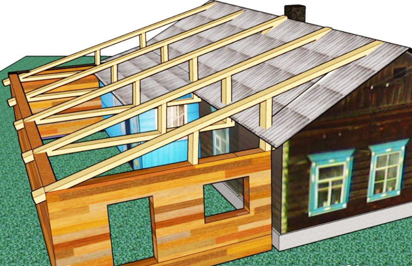 Как сделать дом с пристройкой под одной крышей
