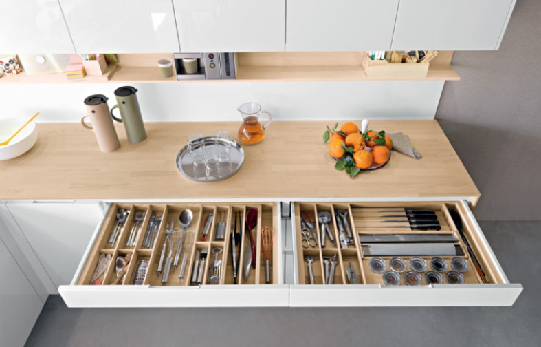 Организация пространства на кухне: идеи для размещения мебели и посуды
