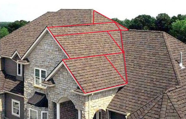 Крыши сложной геометрии с многочисленными скатами