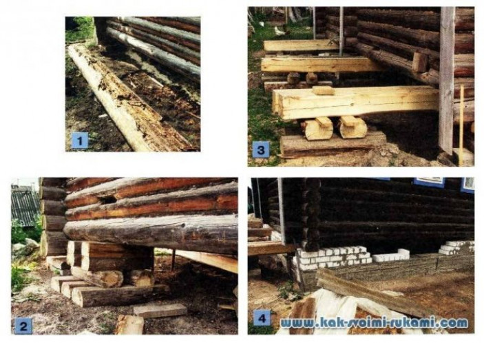 Новый фундамент для старого деревянного дома своими руками