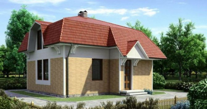 Проекты домов с разными видами ломаных крыш
