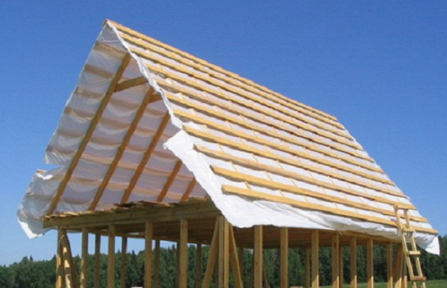 Обрешетка двухскатной крыши