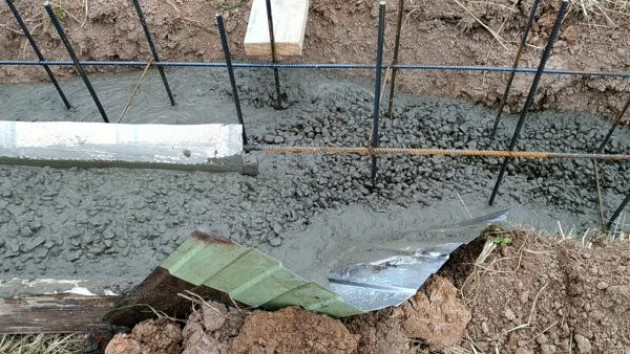 Что будет, если поместить бетонную смесь без опалубки в землю