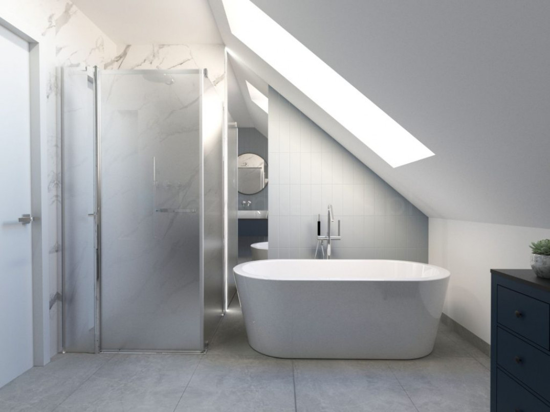 Как сделать мансардную ванную комнату удобной?