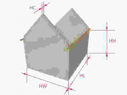 Расчет двухскатной крыши онлайн калькулятор 3D, чертежи, стропильная система, площадь, угол наклона