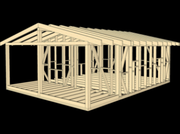 Одноэтажный каркасный дом: строительство своими руками